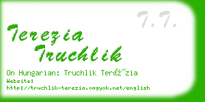 terezia truchlik business card